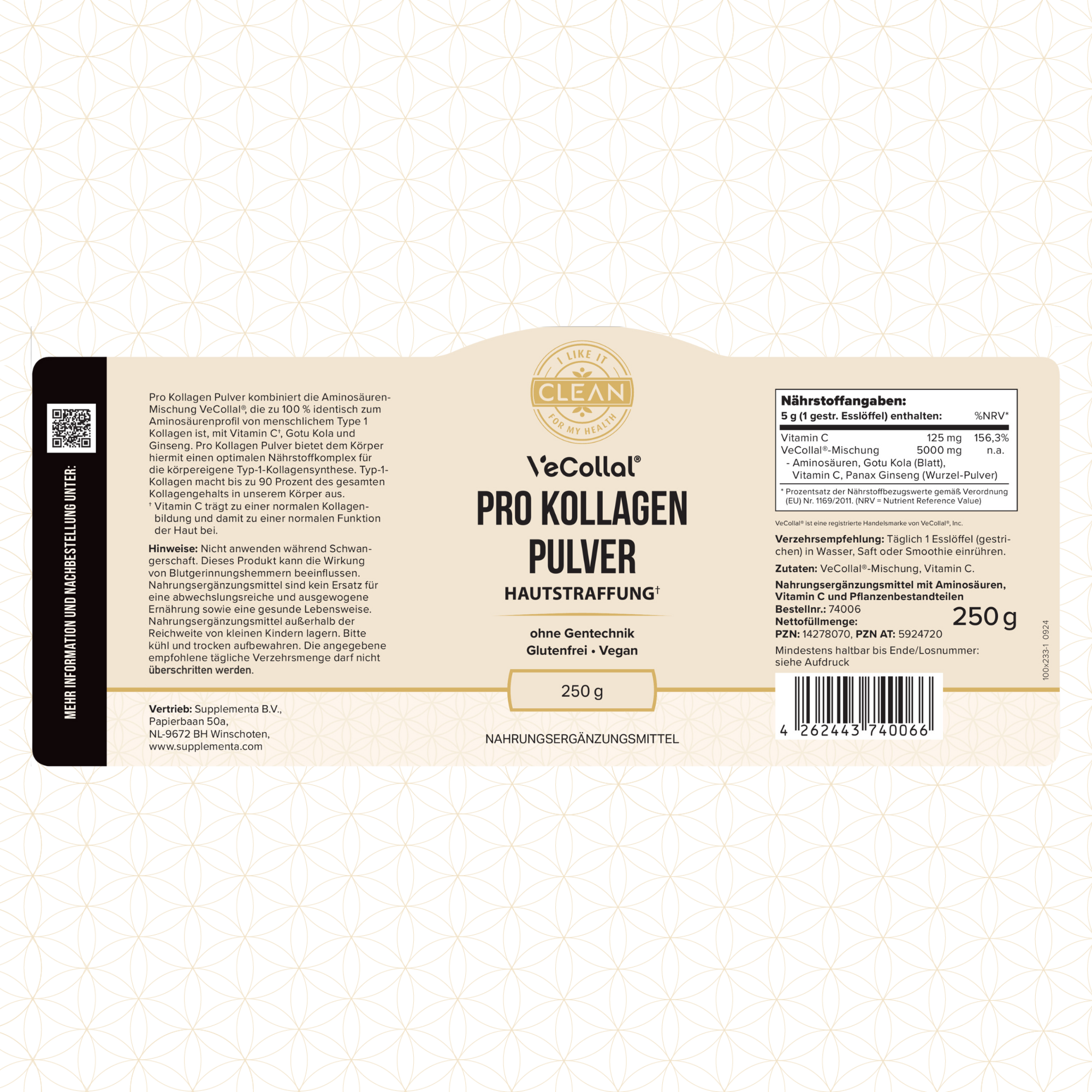 Kollagen Pulver (vegan)