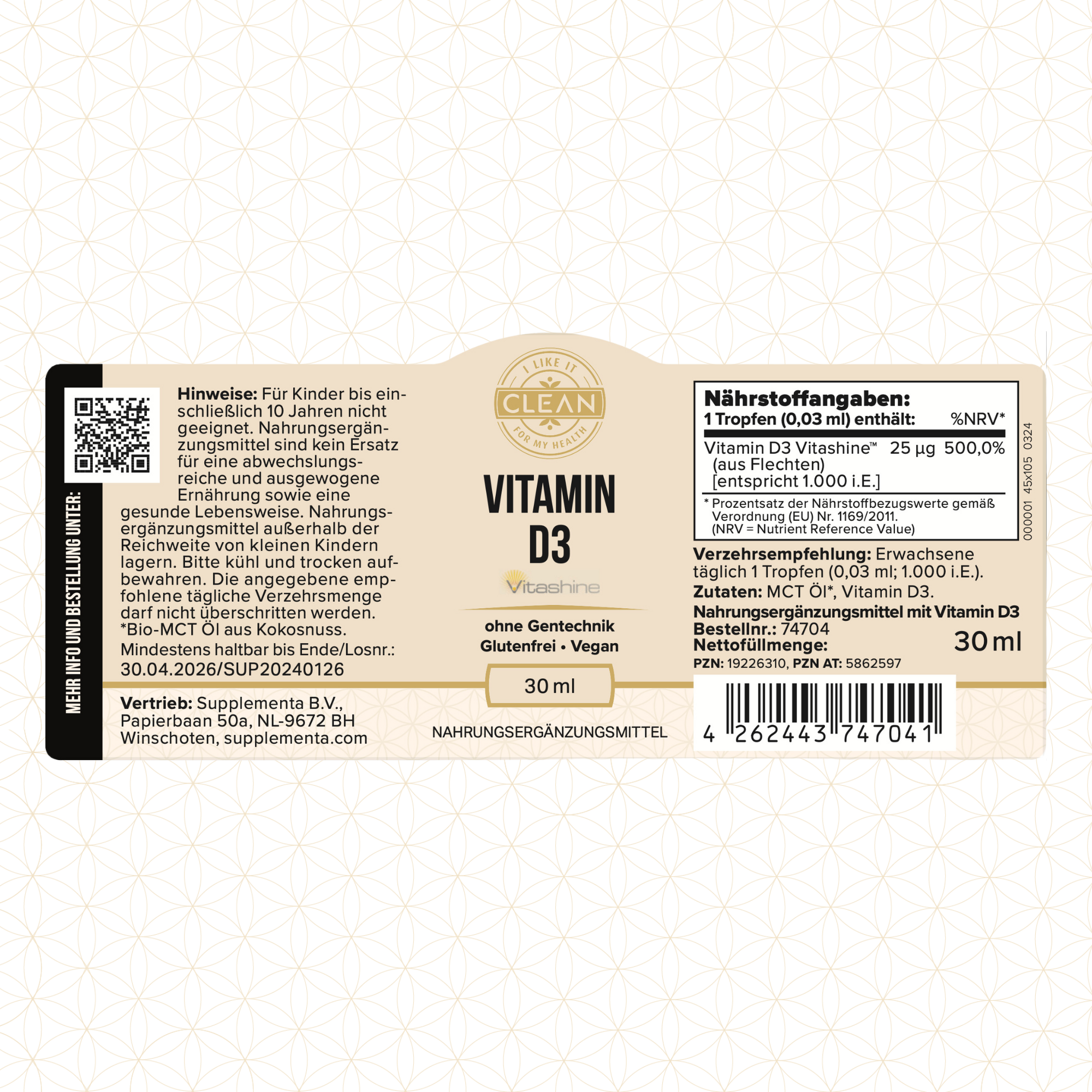 Vitamin D3 (vegan)